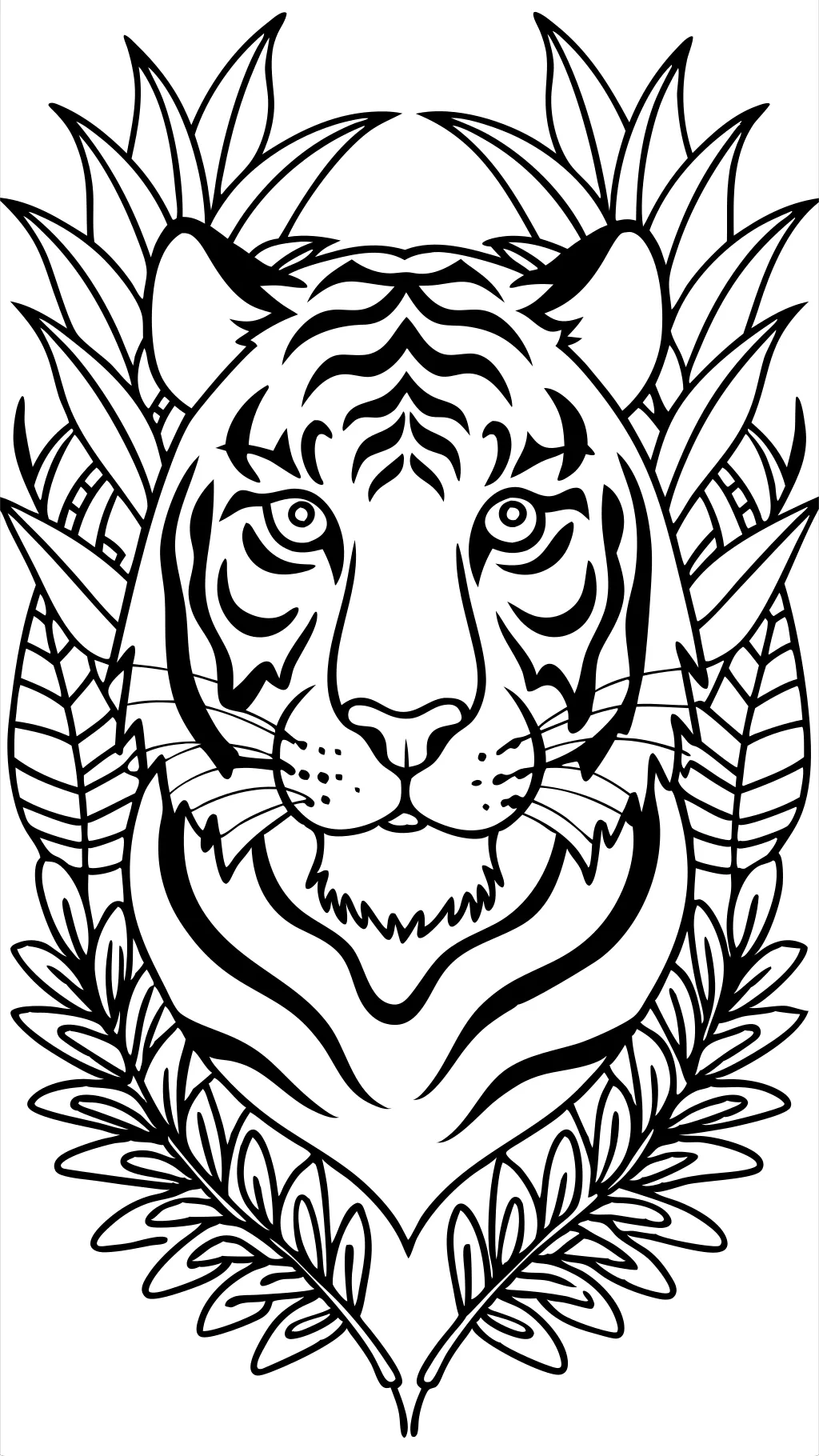 adult coloring pages tiger